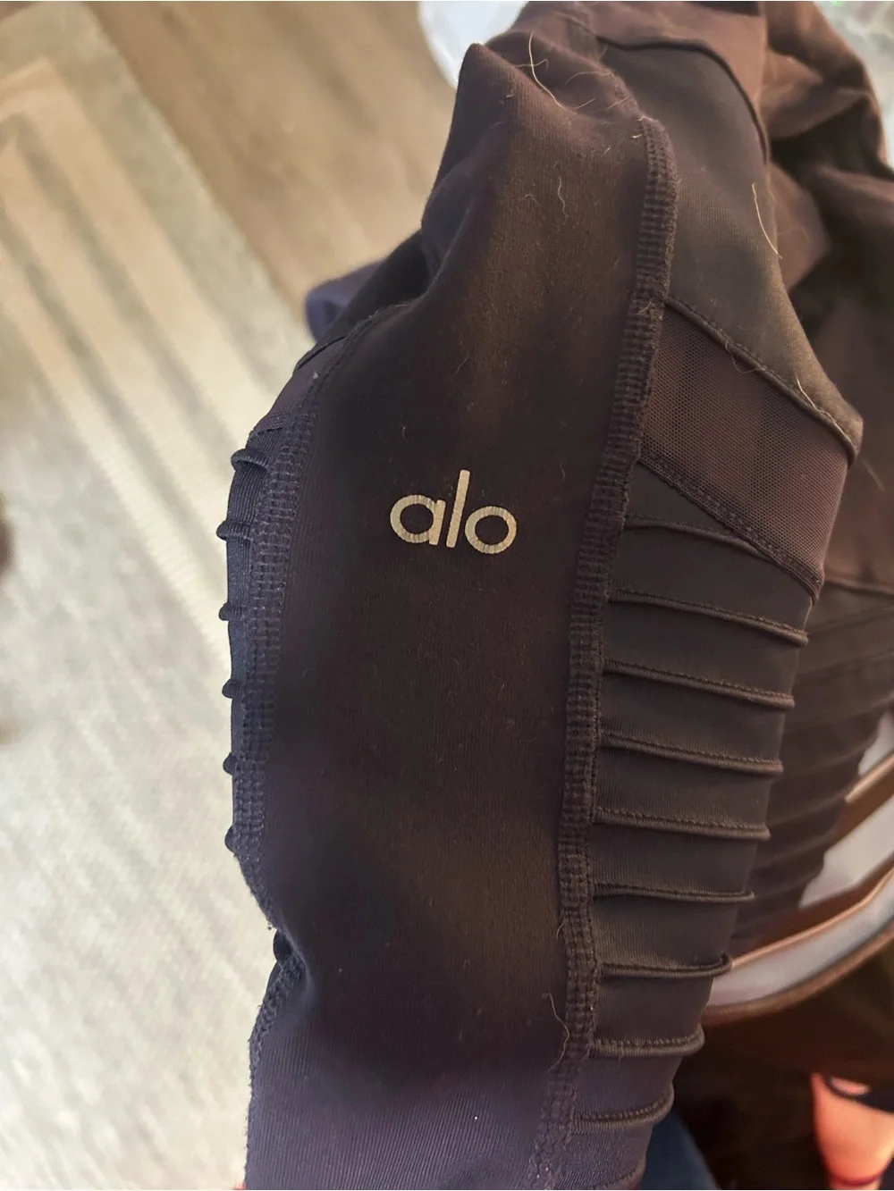 Alo high waisted Navy Moto Leggings
